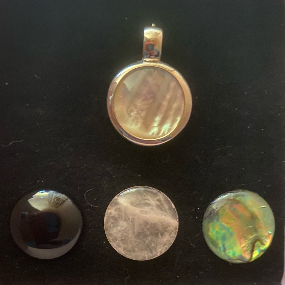 Interchangeable Silver Pendant Set - image 2